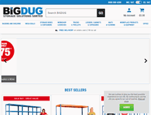 Tablet Screenshot of bigdug.co.uk